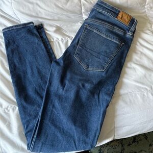 American Eagle Outfitters Dark Blue Skinny Jeans